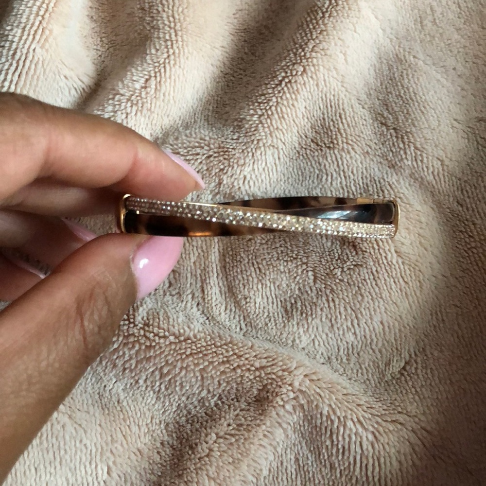 Michael Kors Paved Crystal Rose Gold Bracelet